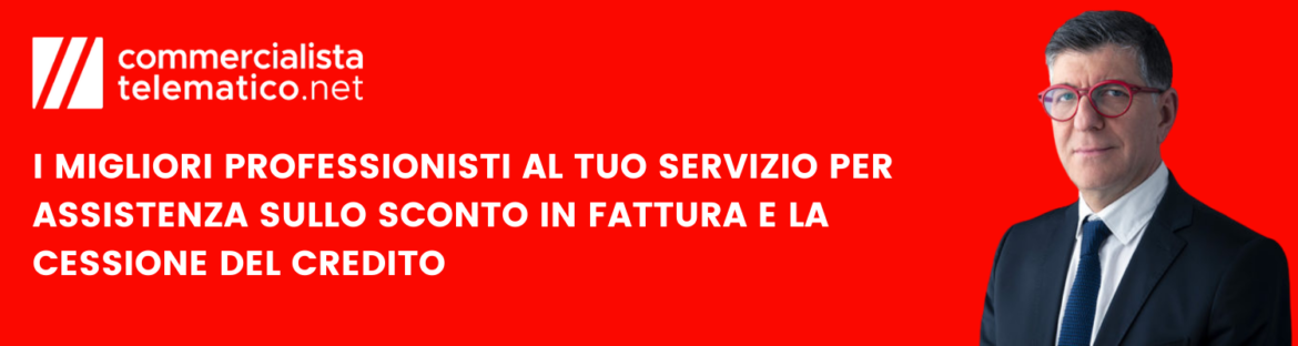 PROFESSIONISTI DEDICATI ALLO SCONTO IN FATTURA E CESSIONE DEL CREDITO