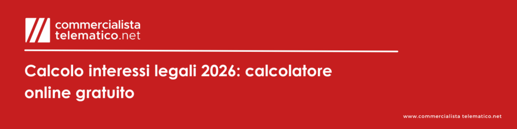 Calcolo interessi legali